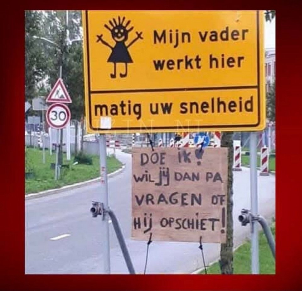 30km pu bij wegwerkzaamheden