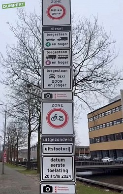 En pas na de bekeuring werd het duidelijk wat er bedoeld werd met deze wirwar van borden, onderborden, en onderborden van de onderborden