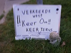 Dit tijdens je examen tegen gekomen, dan heb je op een snelweg gereden met je fiets
