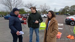 Omroep Zeeland in actie. Dit ivm de massers vh Reijnaertcollege op het PVE.